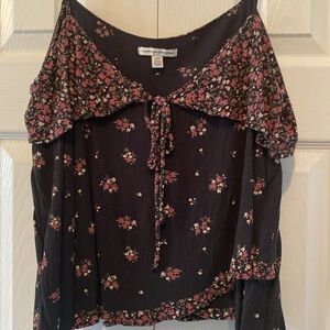 American Eagle Camisole Style Ruffle Top